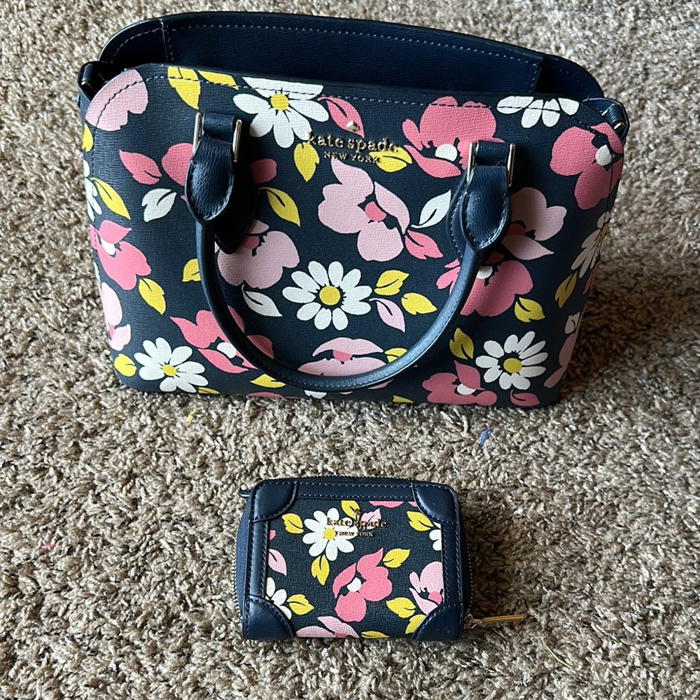 Kate Spade floral purse and wallet